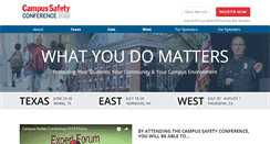 Desktop Screenshot of campussafetyconference.com